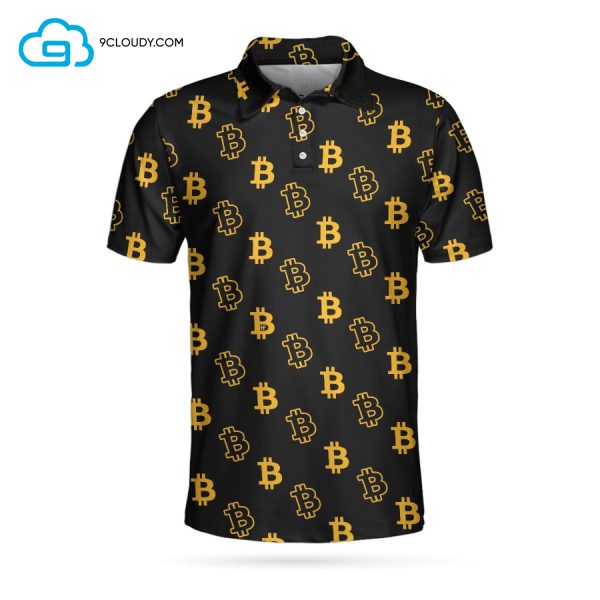 Seamless Bitcoin Full Printing Polo Shirt