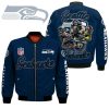Seattle Seahawks Players Nfl Blue Bomber Jacket Seattle Seahawks Bomber Jacket