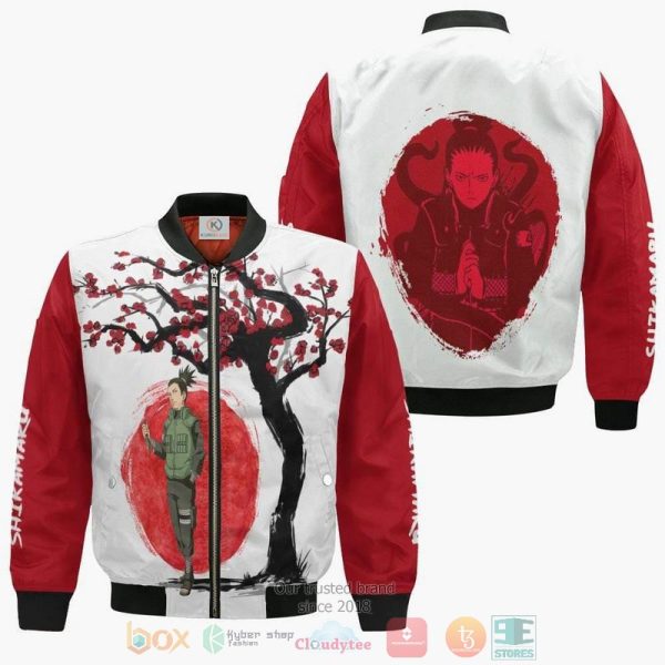 Shikamaru Naruto Outfits Anime Ninja Under The Sun Bomber Jacket Naruto Shippuden Bomber Jacket