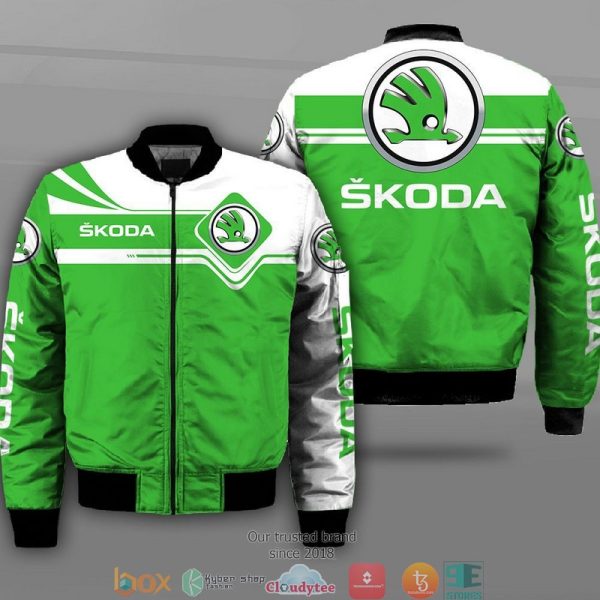 Skoda Car Motor Bomber Jacket Motorcycle Bomber Jacket