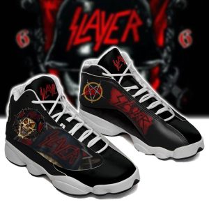 Slayer Rock Band Ver 4 Air Jordan 13 Sneaker Slayer Rock Band Air Jordan 13 Shoes