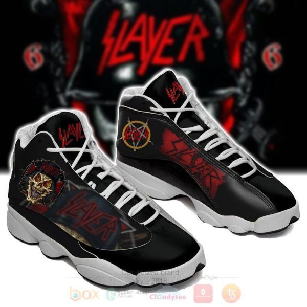 Slayer Skull Air Jordan 13 Shoes Slayer Rock Band Air Jordan 13 Shoes