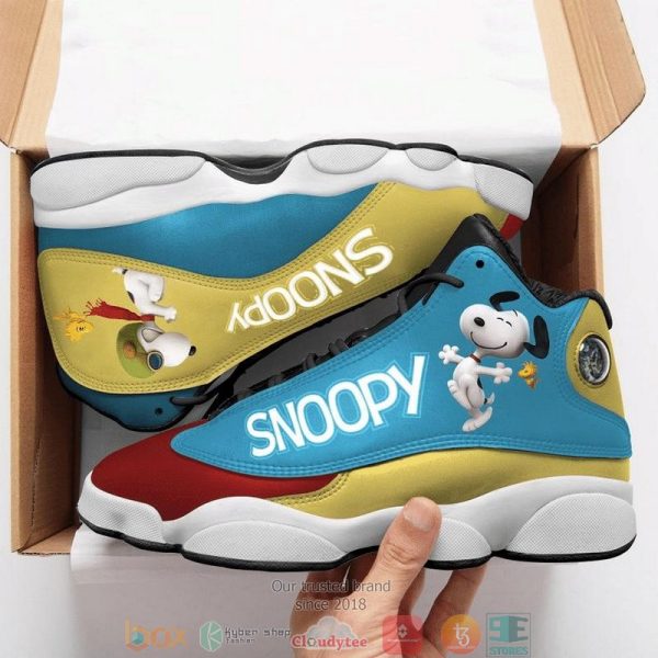 Snoopy Cartoon Ver1 Birthday Unisex Him Dad Son Boyfriend Fathers Day Air Jordan 13 Sneaker Shoes Snoopy Air Jordan 13 Shoes