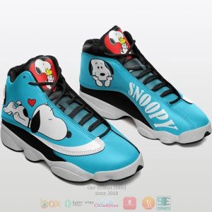 Snoopy Cyan Air Jordan 13 Shoes 2 Snoopy Air Jordan 13 Shoes