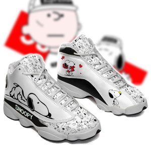 Snoopy White Air Jordan 13 Sneaker Snoopy Air Jordan 13 Shoes