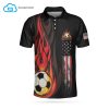 Soccer Flame Full Printing Polo Shirt