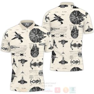 Star Wars Patent Cream Polo Shirt Star Wars Polo Shirts