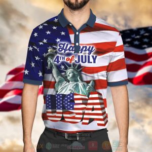 Statue Of Liberty Happy 4Th Of July Polo Shirt 4Th Of July Polo Shirts