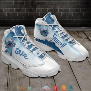 Stitch Ohana Air Jordan 13 Sneaker Shoes Lilo And Stitch Air Jordan 13 Shoes