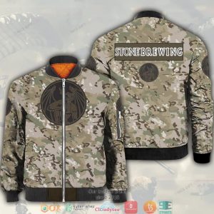 Stone Brewing Camouflage Bomber Jacket