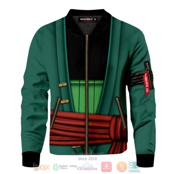 Strongest Swordsman Zoro Bomber Jacket One Piece Roronoa Zoro Bomber Jacket