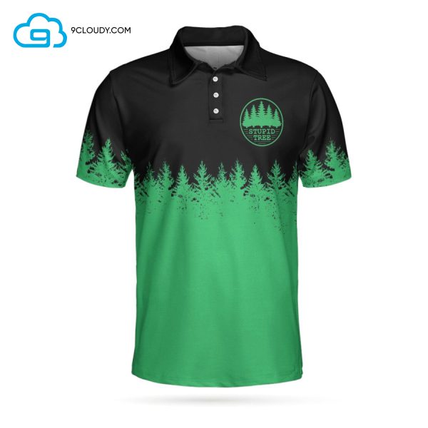 Stupid Tree Full Printing Polo Shirt