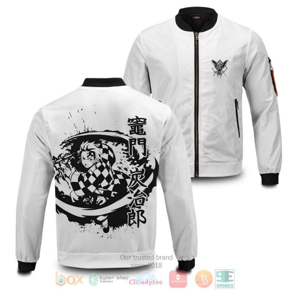 Tanjiro Bw Bomber Jacket Demon Slayer Kimetsu no Yaiba Bomber Jacket