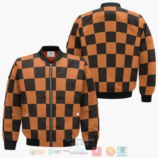 Tanjuro Kamado Demon Slayer Anime Cosplay Costume Bomber Jacket Demon Slayer Kimetsu no Yaiba Bomber Jacket