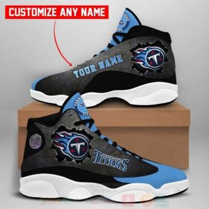 Tennessee Titans Nfl Custom Name Air Jordan 13 Shoes 3 Tennessee Titans Air Jordan 13 Shoes