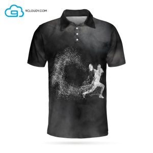 Tennis On Smoke Background Full Printing Polo Shirt Tennis Polo Shirts
