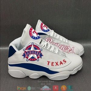 Texas Rangers Mlb Football Teams Big Logo Air Jordan 13 Sneaker Shoes Texas Rangers Air Jordan 13 Shoes