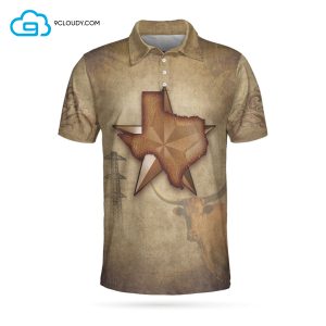 Texas The Lone Star State Full Printing Polo Shirt Texas Polo Shirts