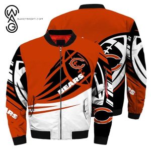 The Chicago Bears All Over Printed Bomber Jacket Chicago Bears Bomber Jacket