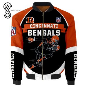 The Cincinnati Bengals Players All Over Printed Bomber Jacket Cincinnati Bengals Bomber Jacket
