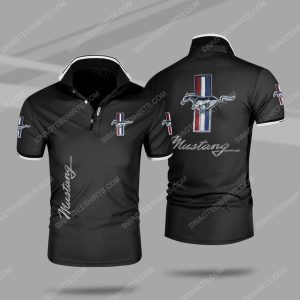 The Ford Mustang Symbol All Over Print Polo Shirt Ford Mustang Polo Shirts