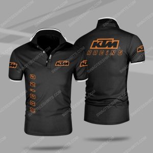 The Ktm Motorcycle Racing All Over Print Polo Shirt Red Bull Ktm Polo Shirts