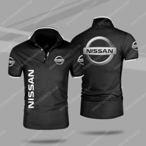 The Nissan Symbol All Over Print Polo Shirt Nissan Polo Shirts