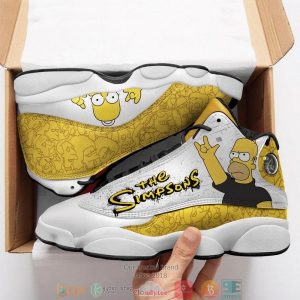 The Simpsons Ver 3 Cartoon Air Jordan 13 Sneaker Shoes The Simpsons Air Jordan 13 Shoes