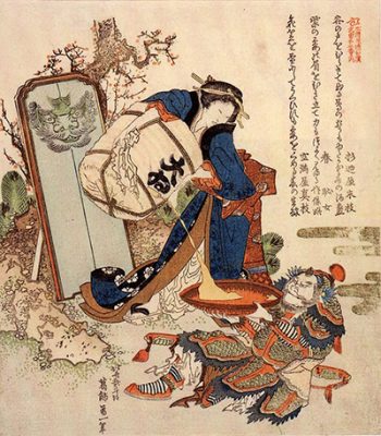 The Strong Oi Pouring Sake Hokusai