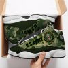 The United States Army Camo All Over Printed Air Jordan 13 Sneakers Army Air Jordan 13 Shoes