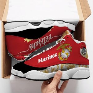 The United States Marine Corps All Over Printed Air Jordan 13 Sneakers US Marine Corps Air Jordan 13 Shoes