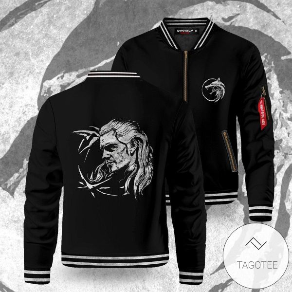 The White Wolf Bomber Jacket Wolf Bomber Jacket