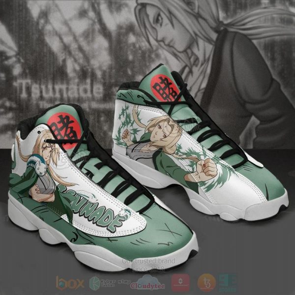 Tsunade Naruto Custom Anime Air Jordan 13 Shoes Naruto Shippuden Air Jordan 13 Shoes