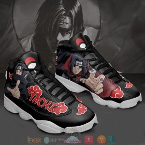 Uchiha Itachi Naruto Anime Air Jordan 13 Sneaker Shoes Naruto Shippuden Air Jordan 13 Shoes