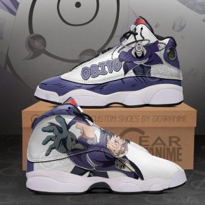Uchiha Obito Air Jordan 13 Sneaker Shoes Naruto Shippuden Air Jordan 13 Shoes