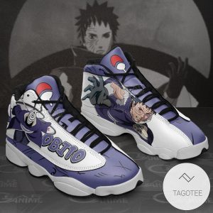 Uchiha Obito Jd13 Sneakers Custom Anime Air Jordan 13 Shoes Naruto Shippuden Air Jordan 13 Shoes