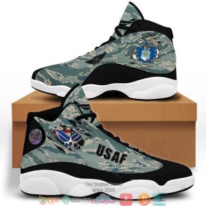 Us Air Force Camo Big Logo Air Jordan 13 Sneaker Shoes US Air Force Air Jordan 13 Shoes