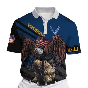 Usaf Veteran Eagle Polo Shirt Eagle US Polo Shirts