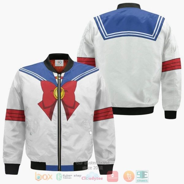 Usagi Tsukino Uniform Sailor Moon Amine Bomber Jacket Sailor Moon Bomber Jacket