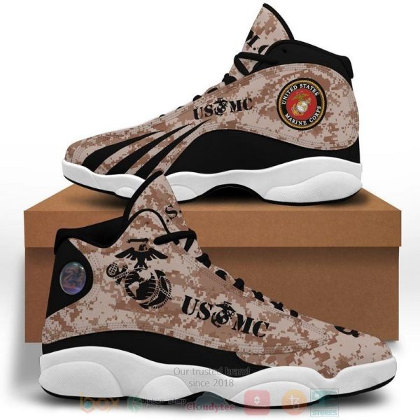 Usmc United States Marine Corps Camo Air Jordan 13 Shoes US Marine Corps Air Jordan 13 Shoes
