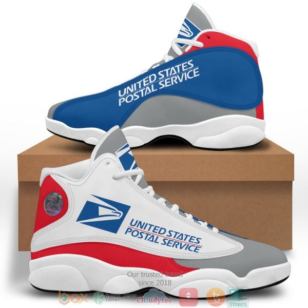 Usps United States Postal Service Logo Bassic Air Jordan 13 Sneaker Shoes Usps Air Jordan 13 Shoes