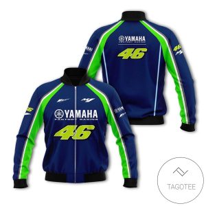 Valentino Rossi Yamaha Branded Unisex Racing 3D Bomber Jacket Yamaha Bomber Jacket