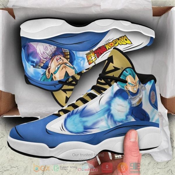 Vegeta Saiyan Blue Dragon Ball Air Jordan 13 Shoes Dragon Ball Air Jordan 13 Shoes