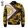 Versace Gold All Over Print Bomber Jacket Versace Bomber Jacket