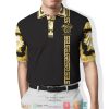 Versace Gold Black Polo Shirt Versace Polo Shirts