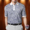 Versace Logo Pattern 3D Polo Shirt Versace Polo Shirts