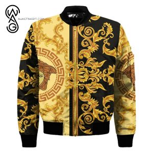 Versace Luxury Symbol All Over Print Bomber Jacket Versace Bomber Jacket