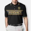 Versace Medusa Black Yellow Polo Shirt Versace Polo Shirts