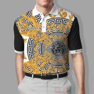 Versace Medusa Pattern Polo Shirt Versace Polo Shirts