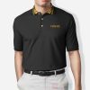 Versace Pattern Black Polo Shirt Versace Polo Shirts